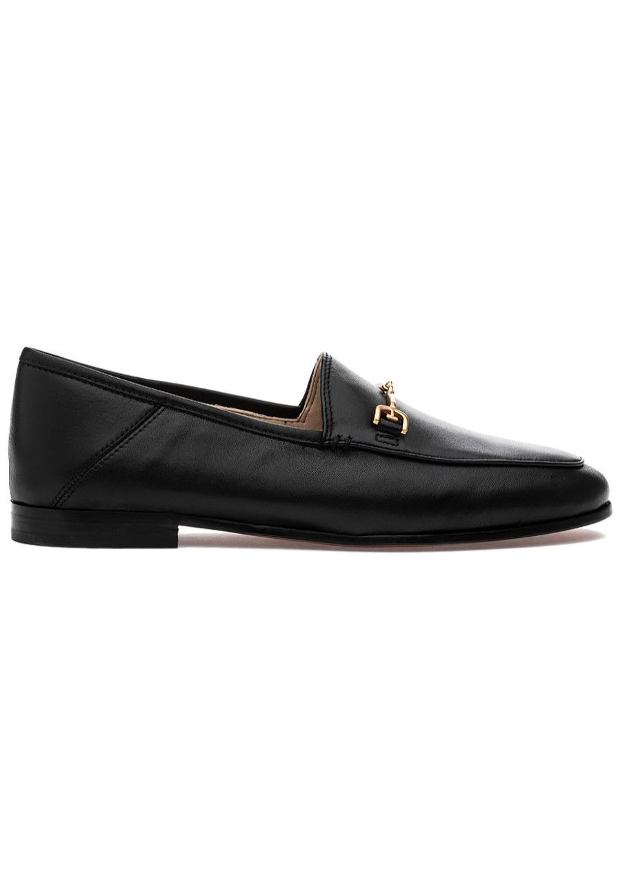 Women Sam Edelman Flats | Loraine Loafer Black Leather