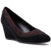 Women Jildor Pumps | Dots Wedge Black Suede