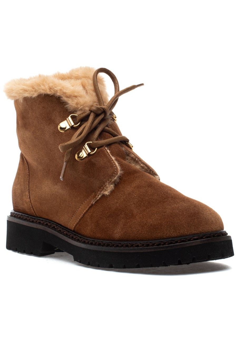 Women Aquatalia Boots | Madelina Boot Whiskey Suede