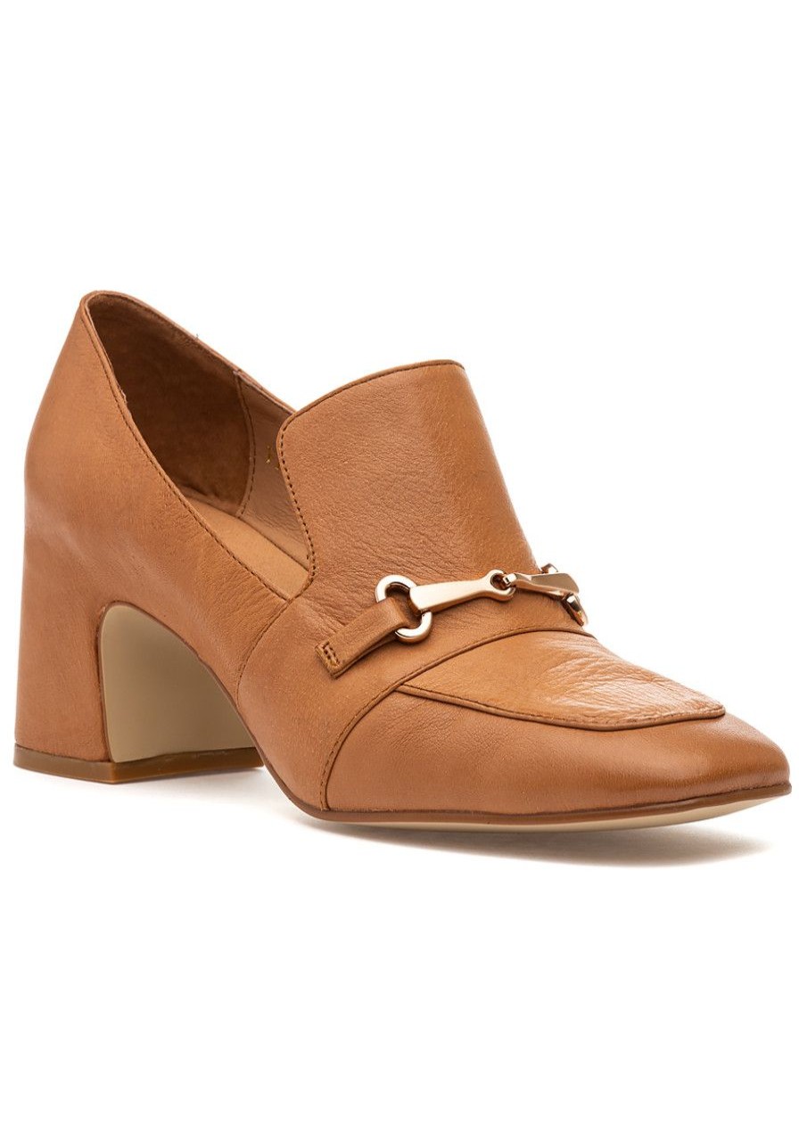 Women Silent D Pumps | Fina Pump Tan Leather