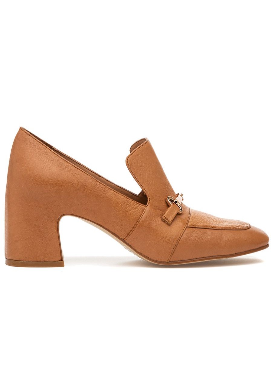 Women Silent D Pumps | Fina Pump Tan Leather