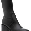 Women Loeffler Randall Boots | Nolan Boot Black Stretch Leather