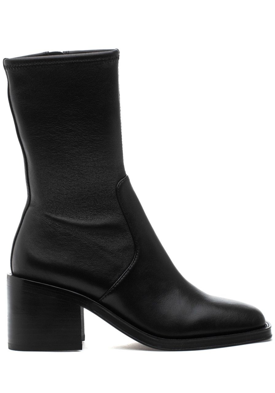 Women Loeffler Randall Boots | Nolan Boot Black Stretch Leather