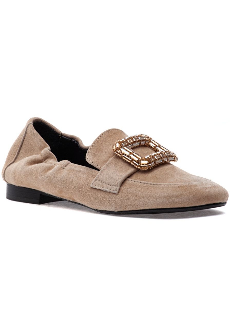 Women 275 Central Flats | Love Loafer Camel Suede