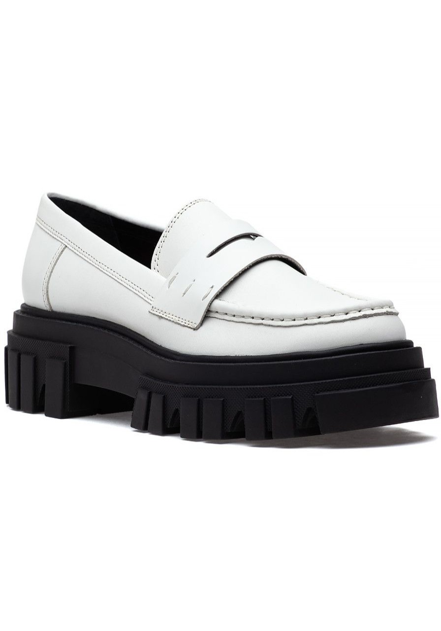 Women Marc Fisher Loafers & Oxfords | Morris Loafer Ivory Leather