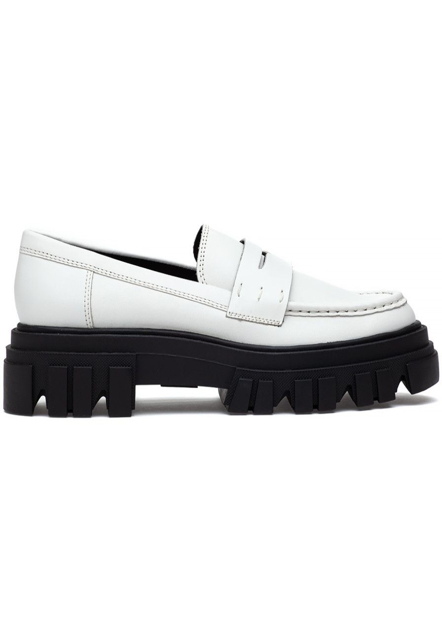 Women Marc Fisher Loafers & Oxfords | Morris Loafer Ivory Leather