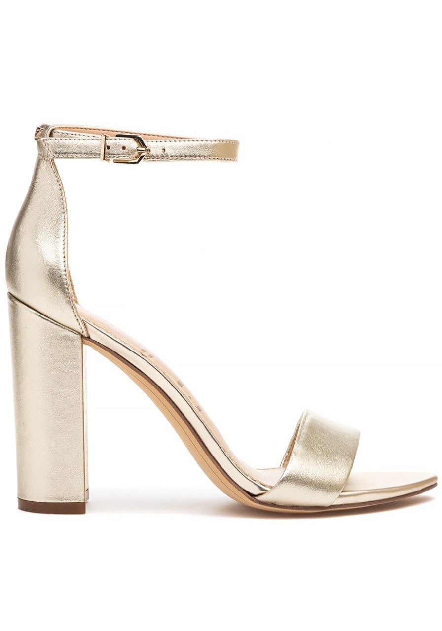 Women Sam Edelman Pumps | Yaro Sandal Gold Leather