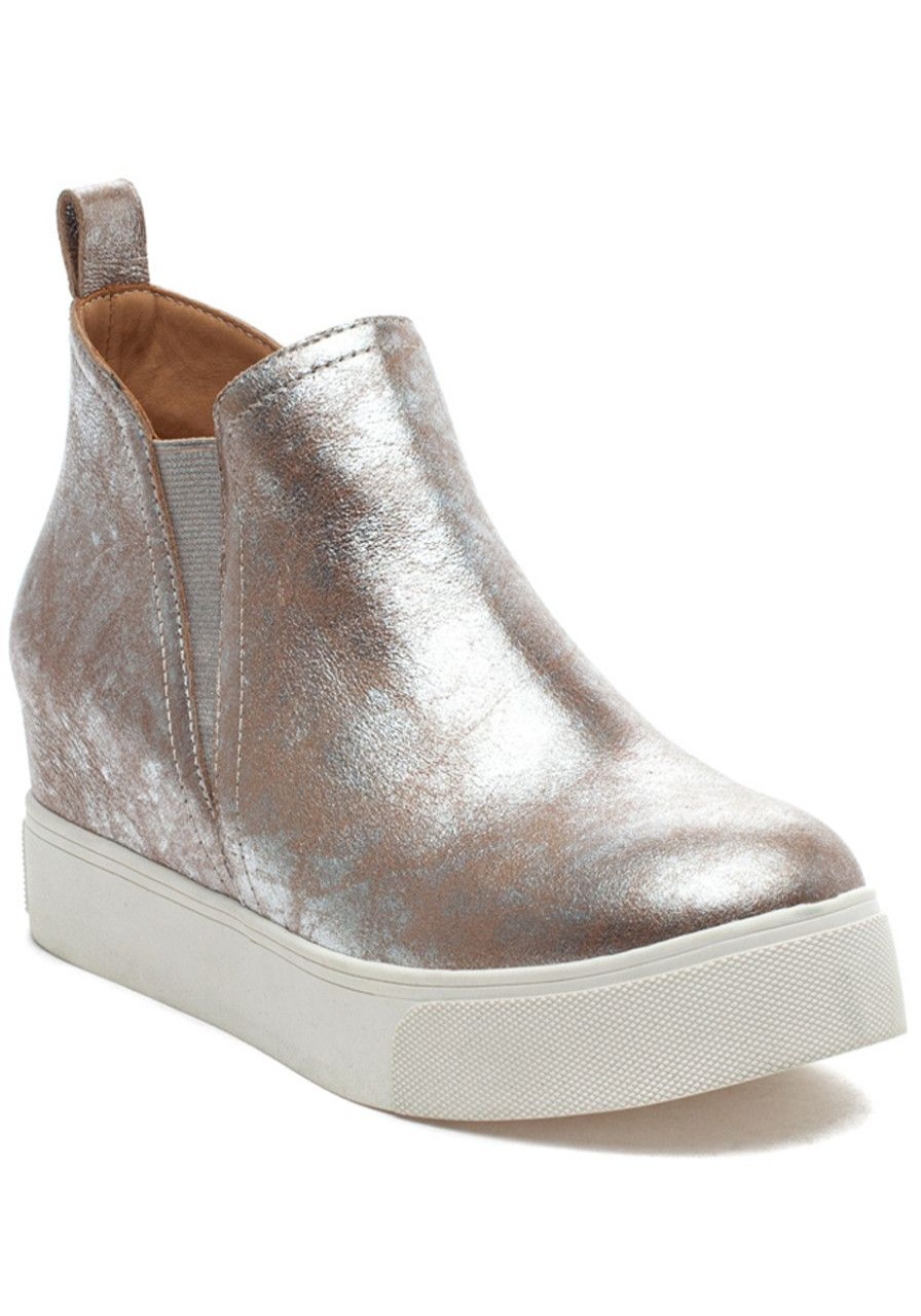 Women J/Slides Boots | Silvie Boot Taupe Gold Metallic Leather