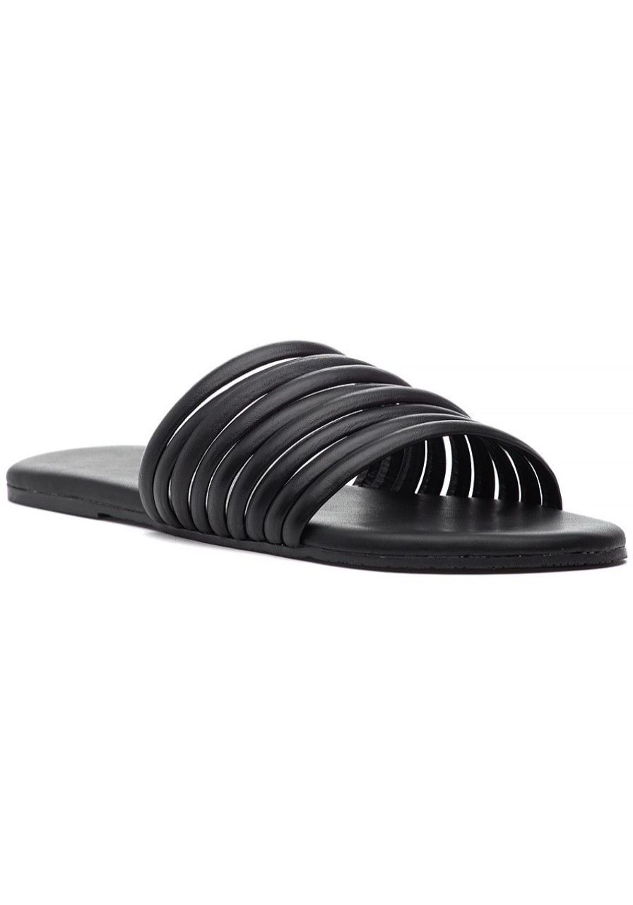 Women Tkees Sandals | Caro Sandal Black Leather