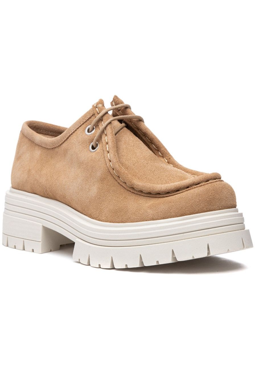 Women 275 Central Loafers & Oxfords | Kelly Lace Up Loafer Sand Suede