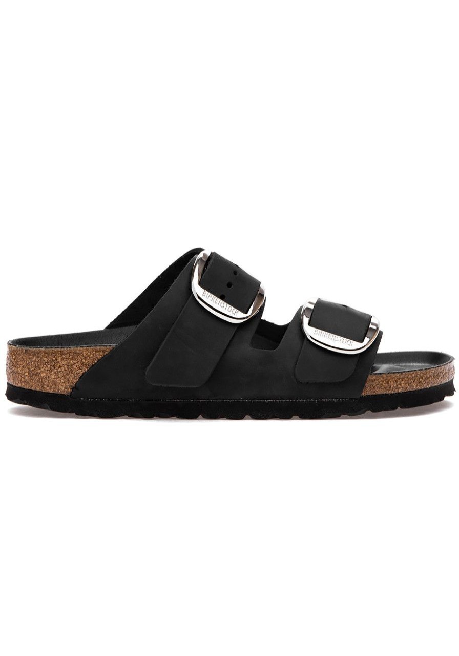 Women Birkenstock Sandals | Arizona Big Buckle Black Leather