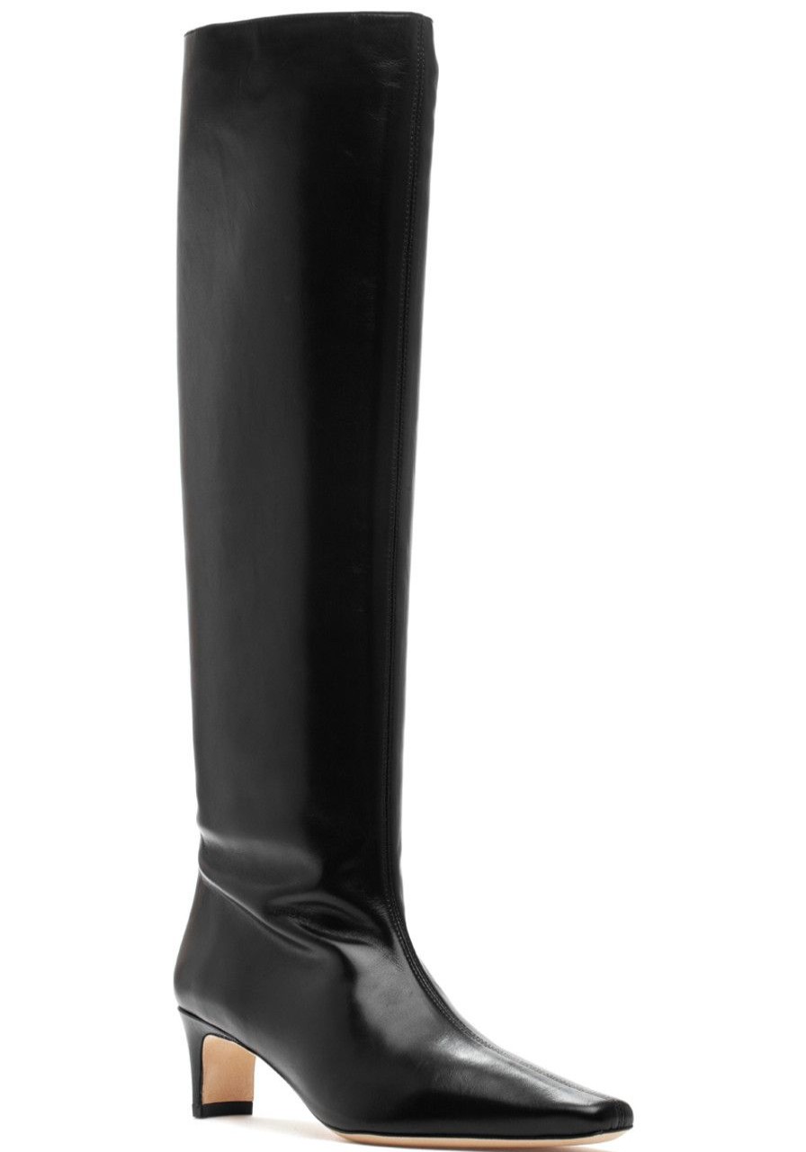 Women Staud Boots | Wally Tall Boot Black Leather
