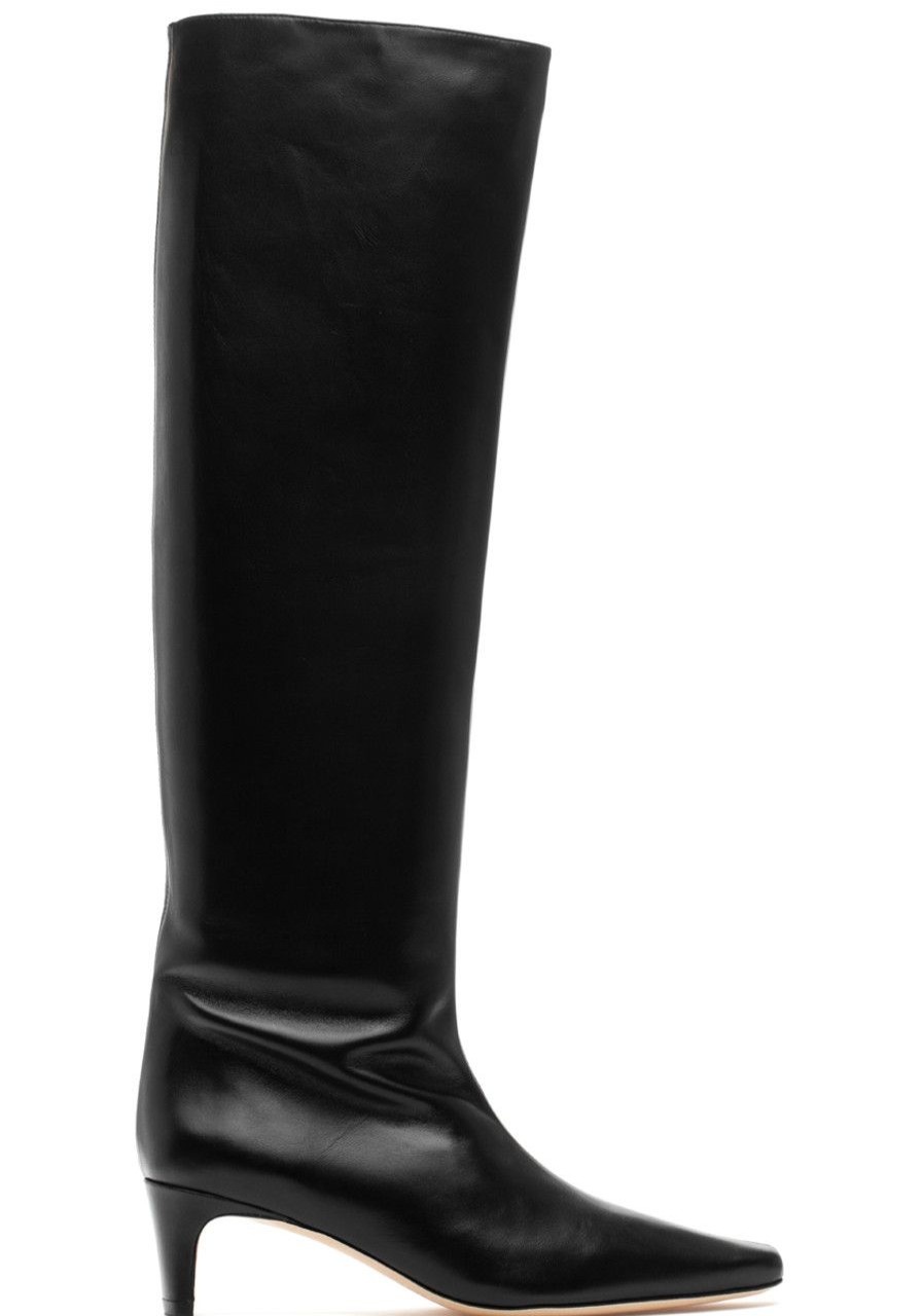 Women Staud Boots | Wally Tall Boot Black Leather
