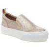 Women J/Slides Sneakers | Gia Sneaker Light Gold Metallic Suede