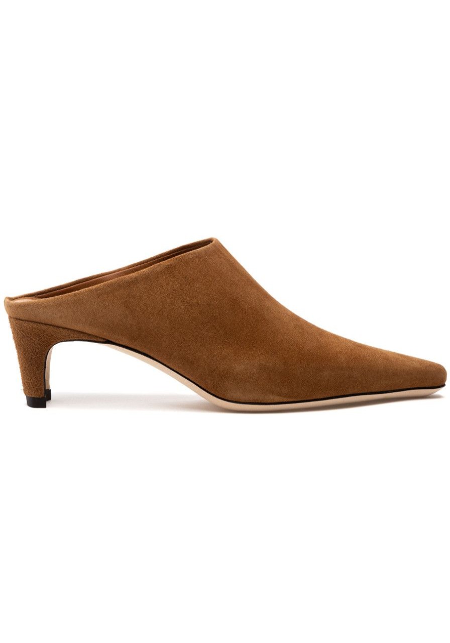 Women Staud Mules & Clogs | Wally Mule Tan Suede