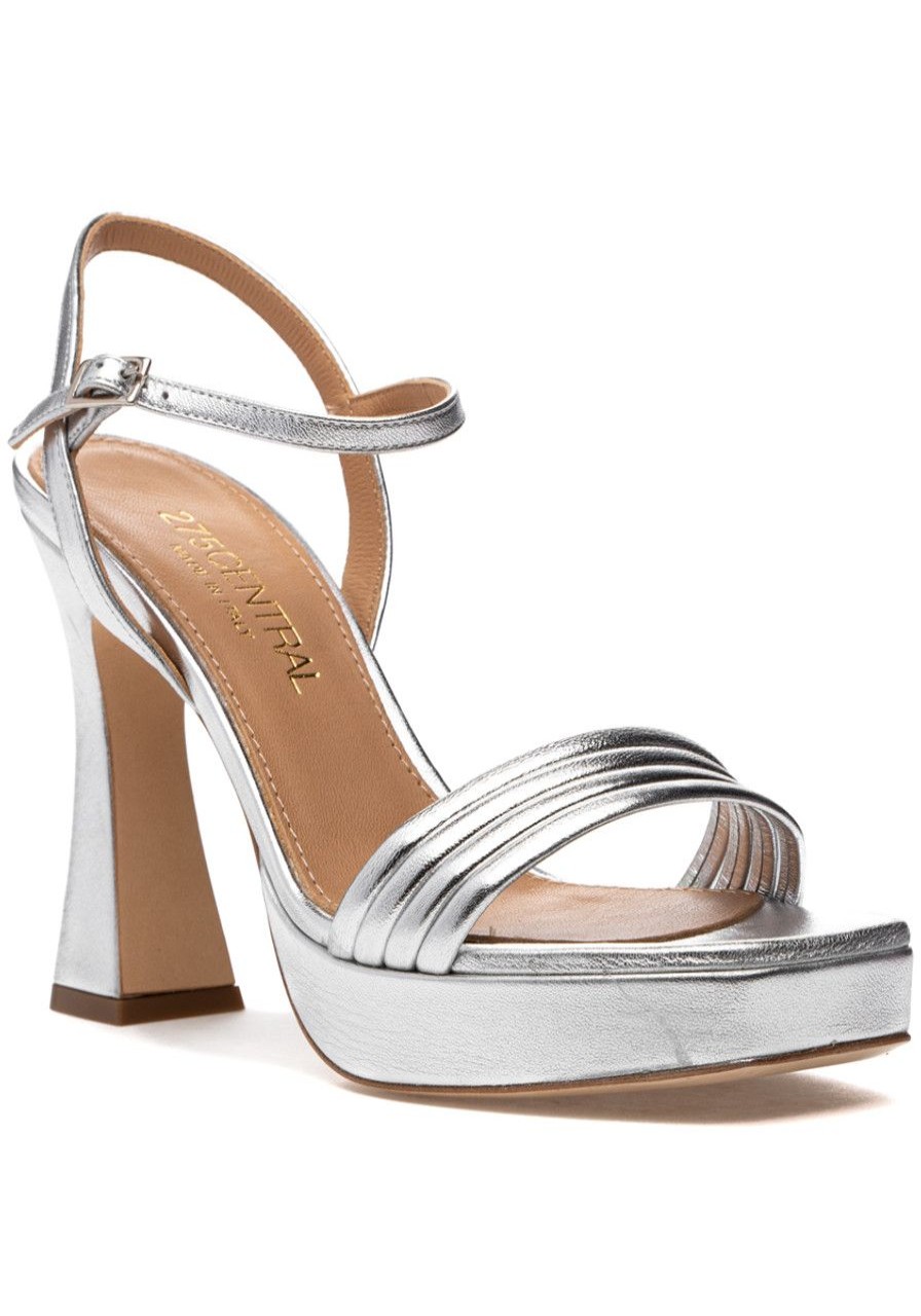 Women 275 Central Pumps | Czarnik Sandal Silver Leather