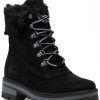 Women Timberland Boots | Courmayeur Valley 6-Inch Boot Black Waterproof Nubuck