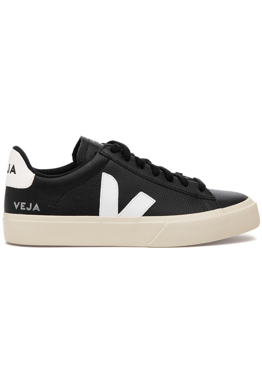 Women Veja Sneakers | Campo Sneaker Black Leather