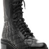 Women 275 Central Boots | Max Boot Black Nappa Leather