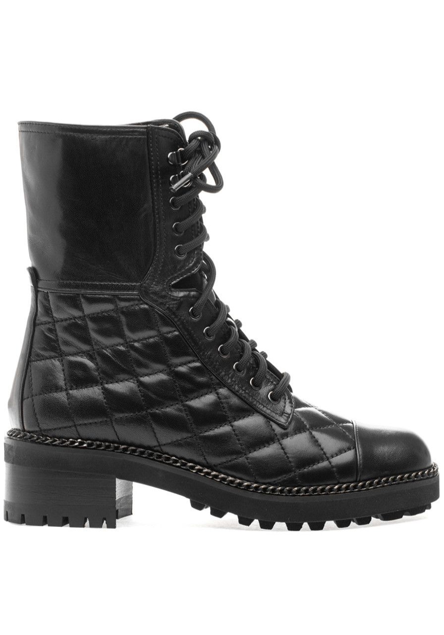Women 275 Central Boots | Max Boot Black Nappa Leather