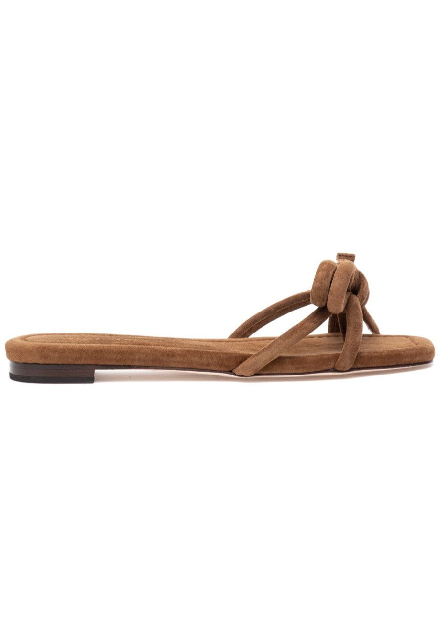 Women Loeffler Randall Sandals | Hadley Sandal Cacao Suede