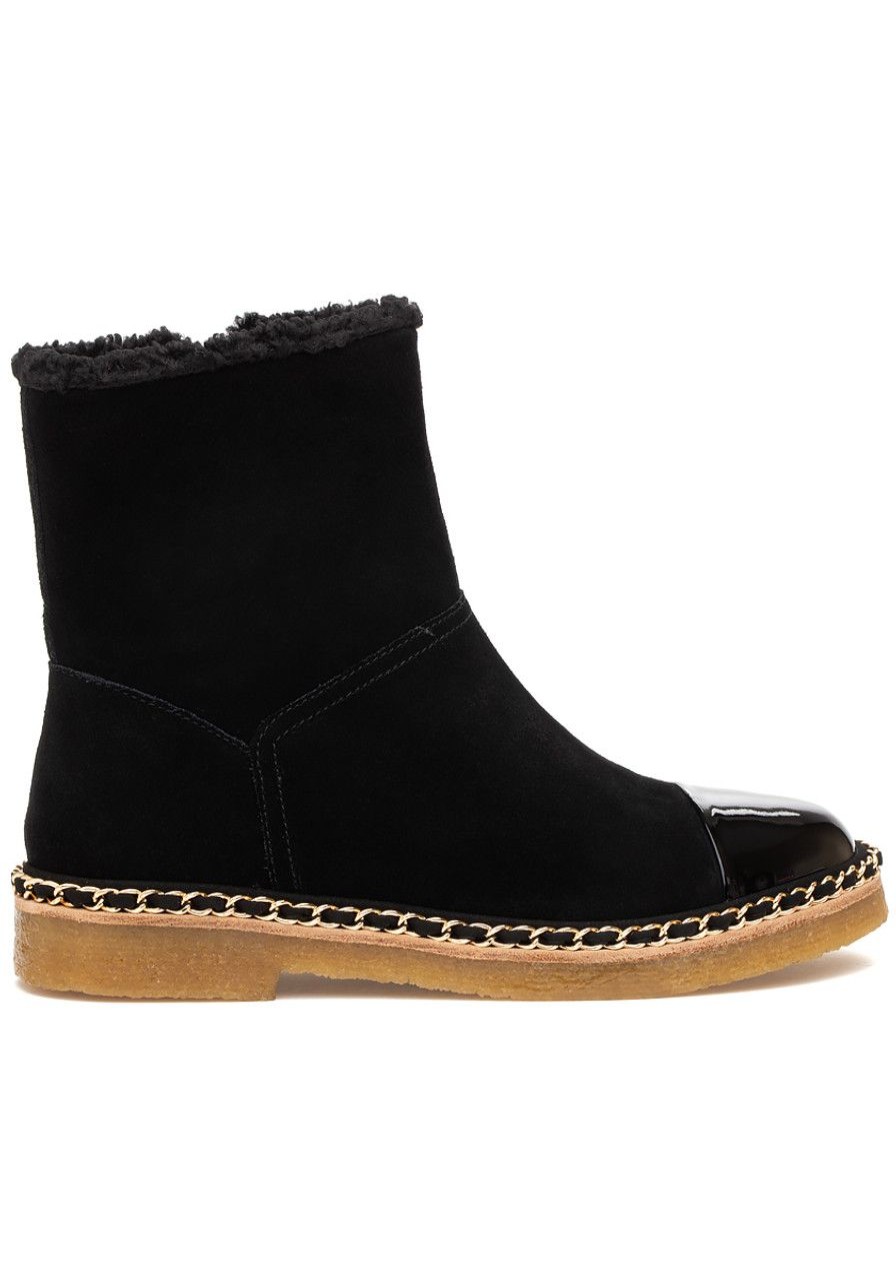 Women Jildor Boots | Karis Boot Black Nival/Black Patent