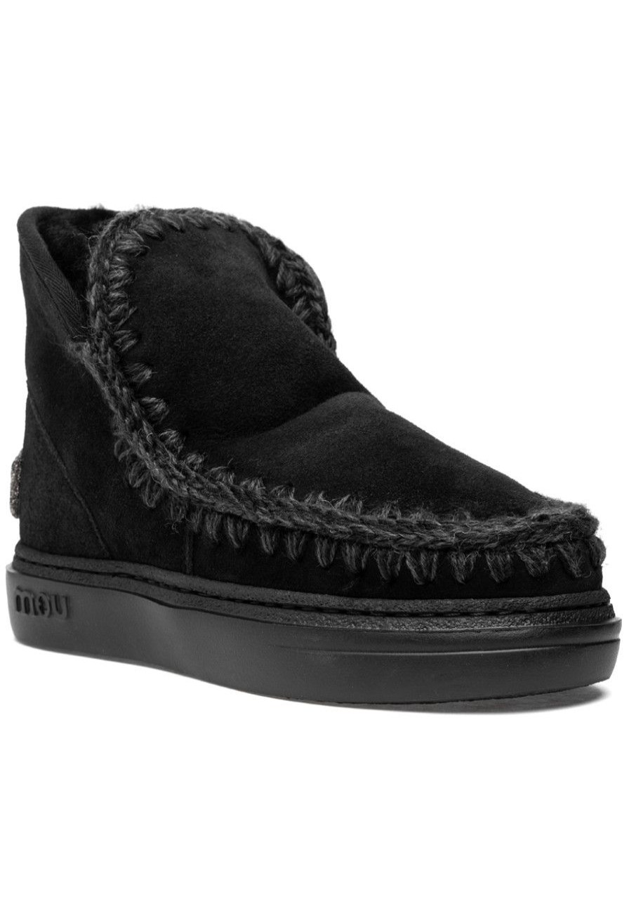 Women Mou Boots | Eskimo Sneaker Boot Black/Black