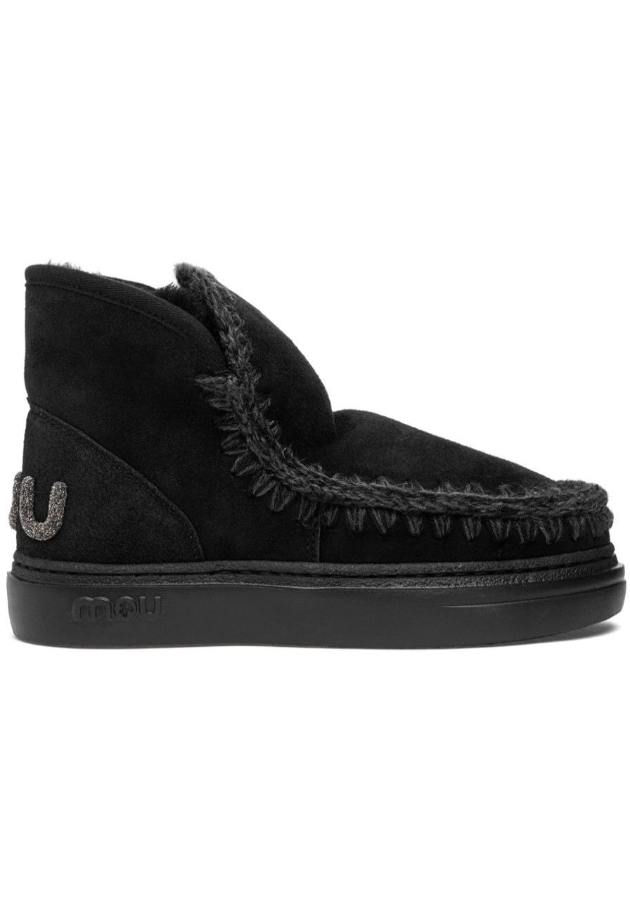 Women Mou Boots | Eskimo Sneaker Boot Black/Black
