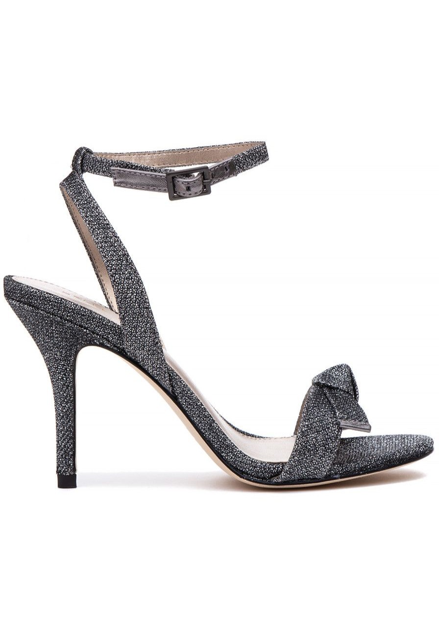Women Pelle Moda Sandals | Kim 2 Sandal Pewter Metallic