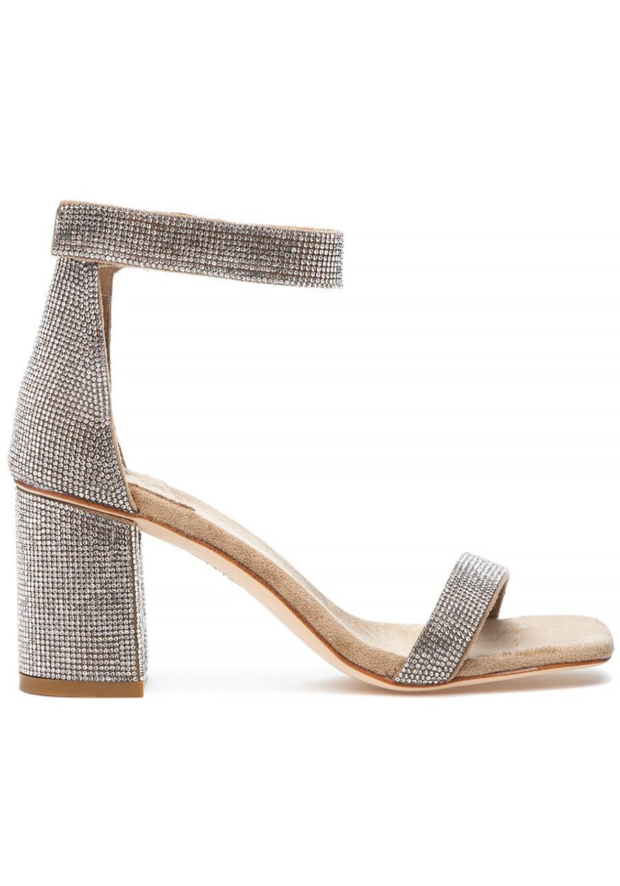 Women Jeffrey Campbell Sandals | Klarissa Sandal Nude Suede Champagne