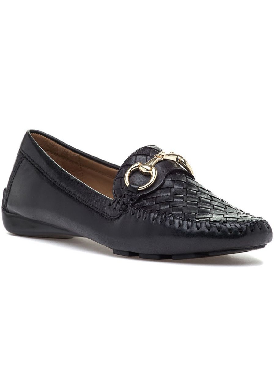 Women Robert Zur Flats | Perlata Loafer Black Leather
