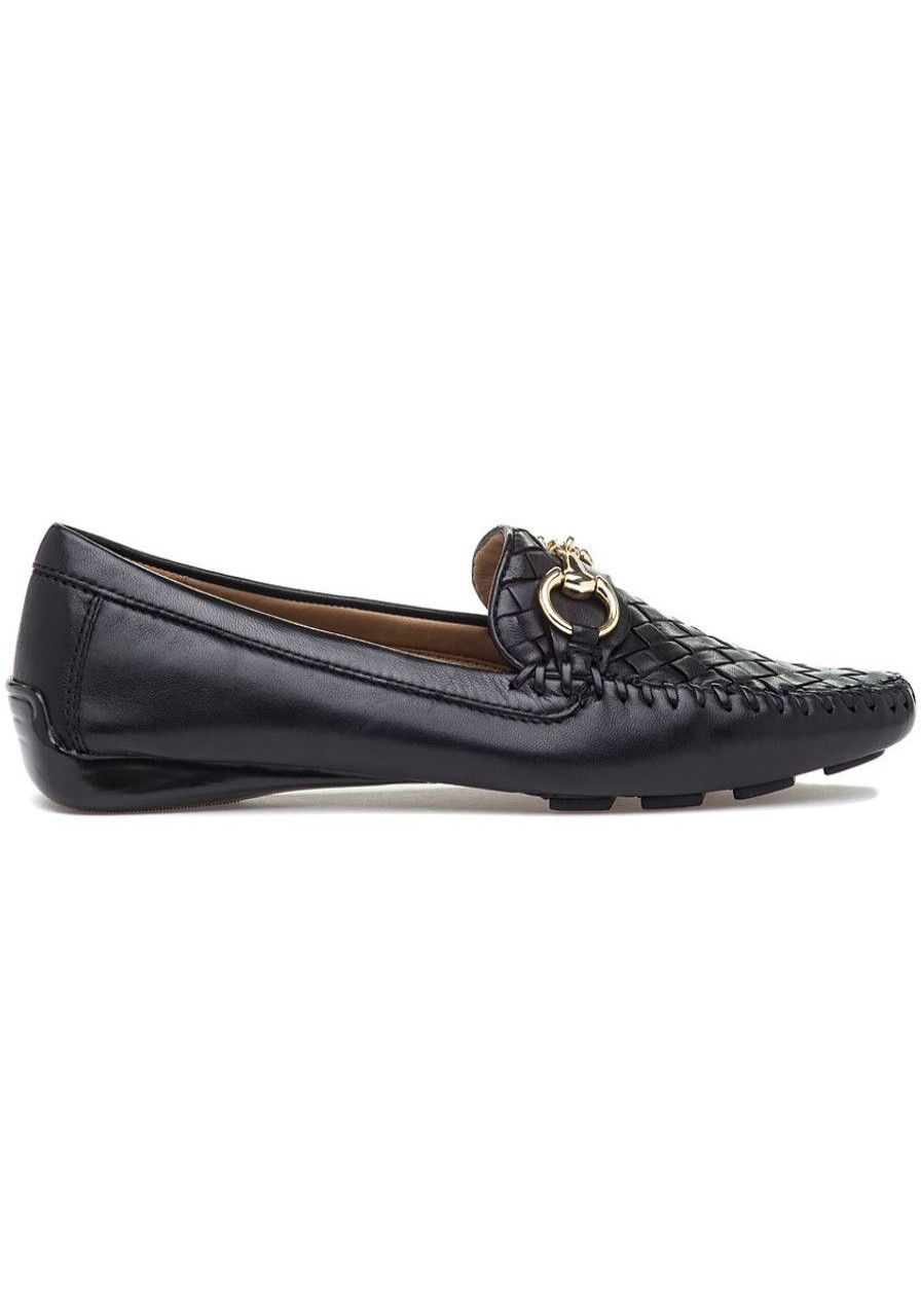 Women Robert Zur Flats | Perlata Loafer Black Leather