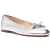 Women Sam Edelman Flats | Felicia Luxe Flat Soft Silver Leather