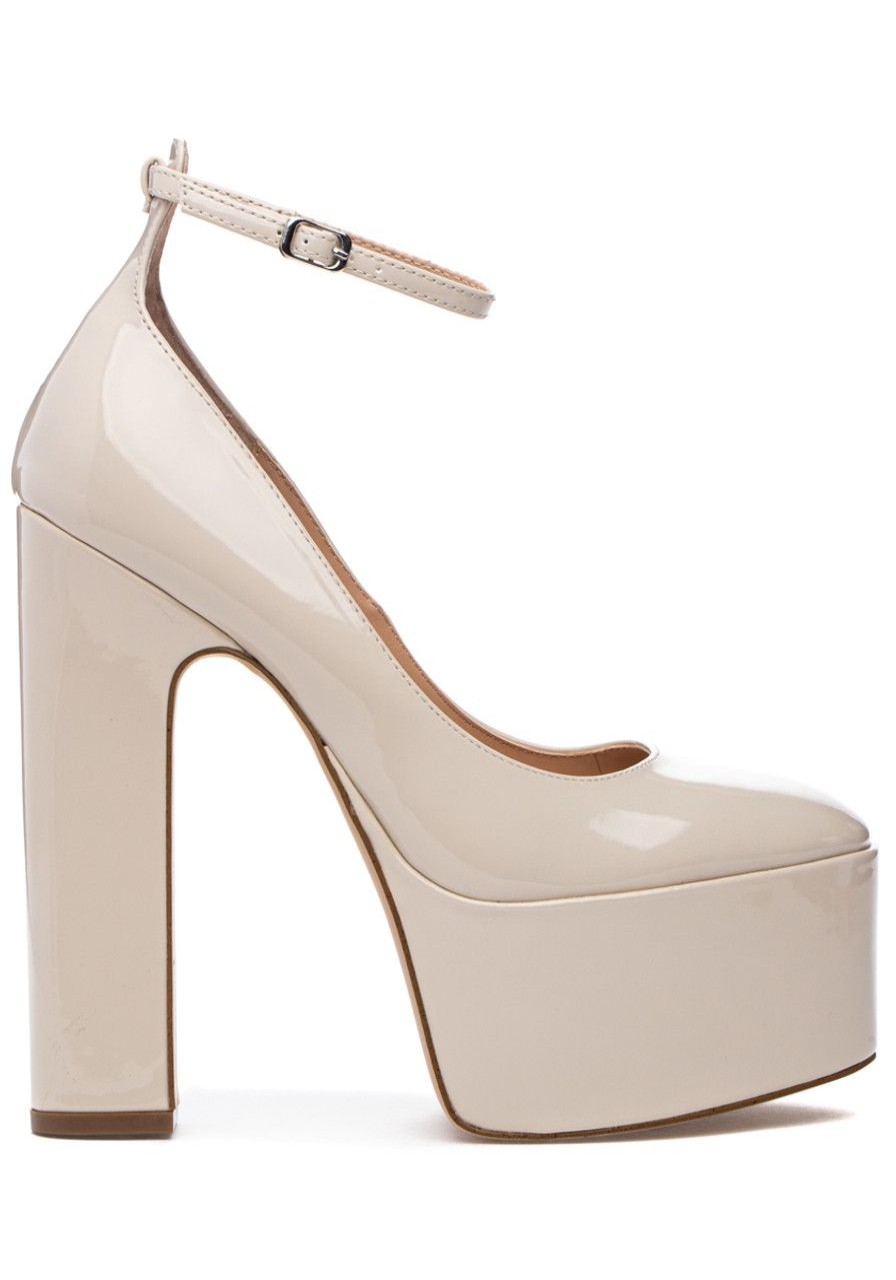 Women Steve Madden Pumps | Skyrise Pump Bone Patent