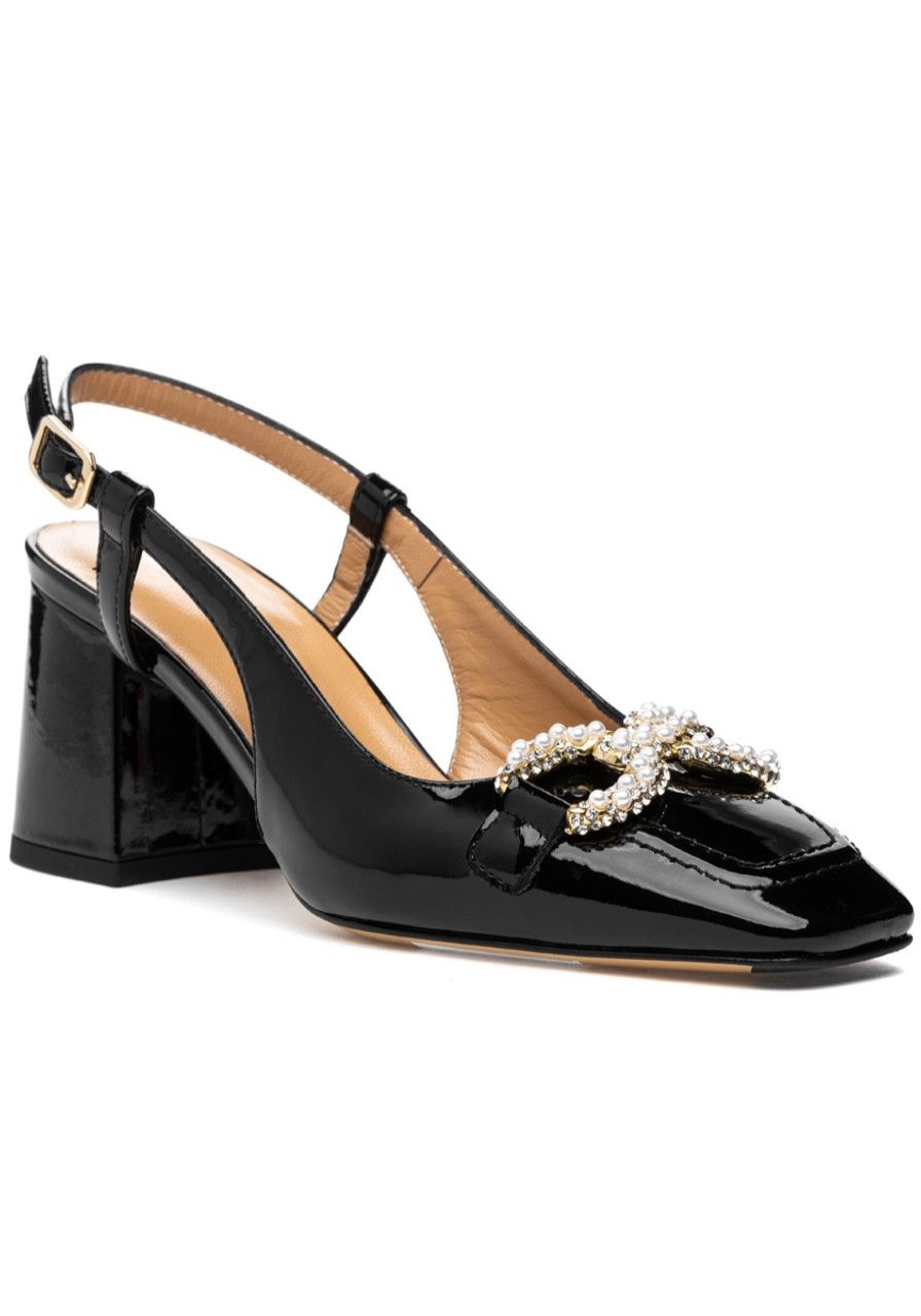 Women 275 Central Pumps | Monroe Pump Black Patent Leather