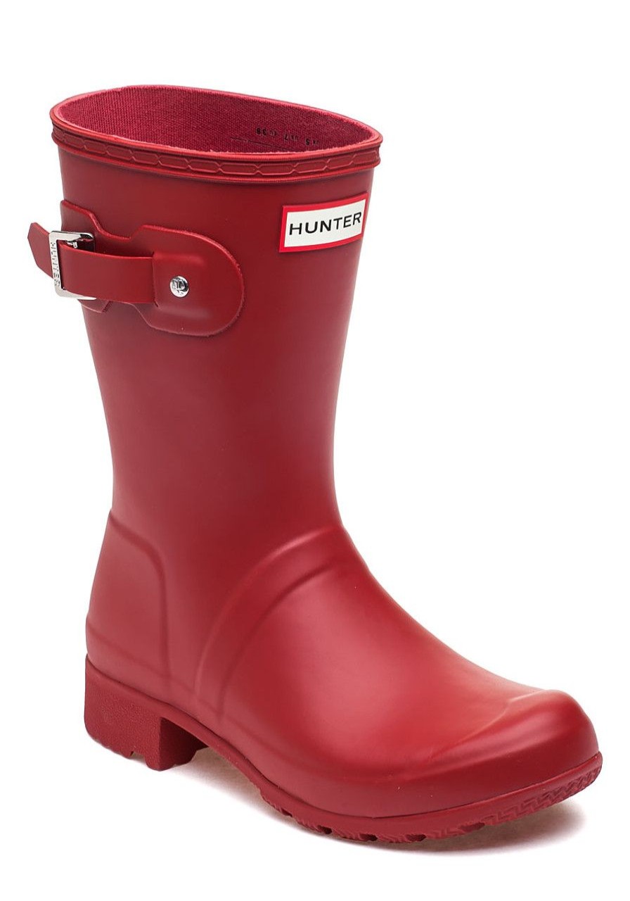Women Hunter Boots | Original Tour Short Military Red Rubber Rain Boot