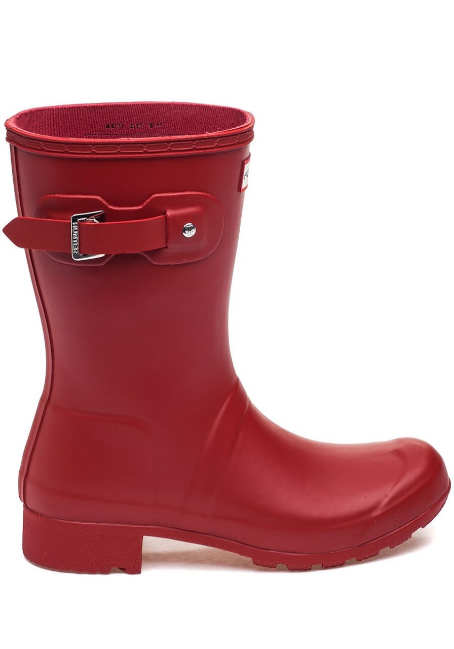 Women Hunter Boots | Original Tour Short Military Red Rubber Rain Boot