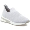 Women Urban Sport Sneakers | Golic Sneaker Ligh Grey 2-Tone Knit