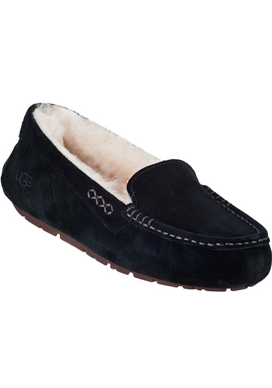 Women UGG® Slippers | Ansley Slipper Black Suede