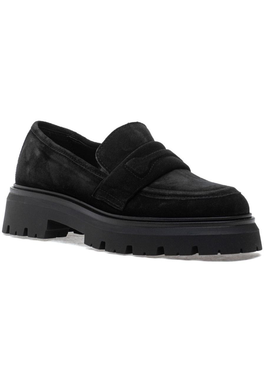 Women 275 Central Loafers & Oxfords | Lewis Loafer Black Suede
