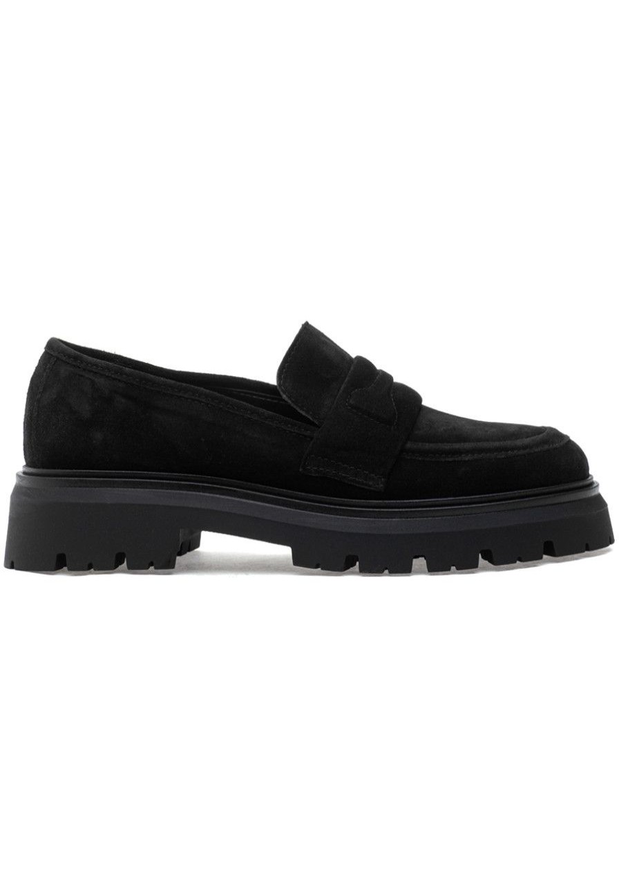 Women 275 Central Loafers & Oxfords | Lewis Loafer Black Suede