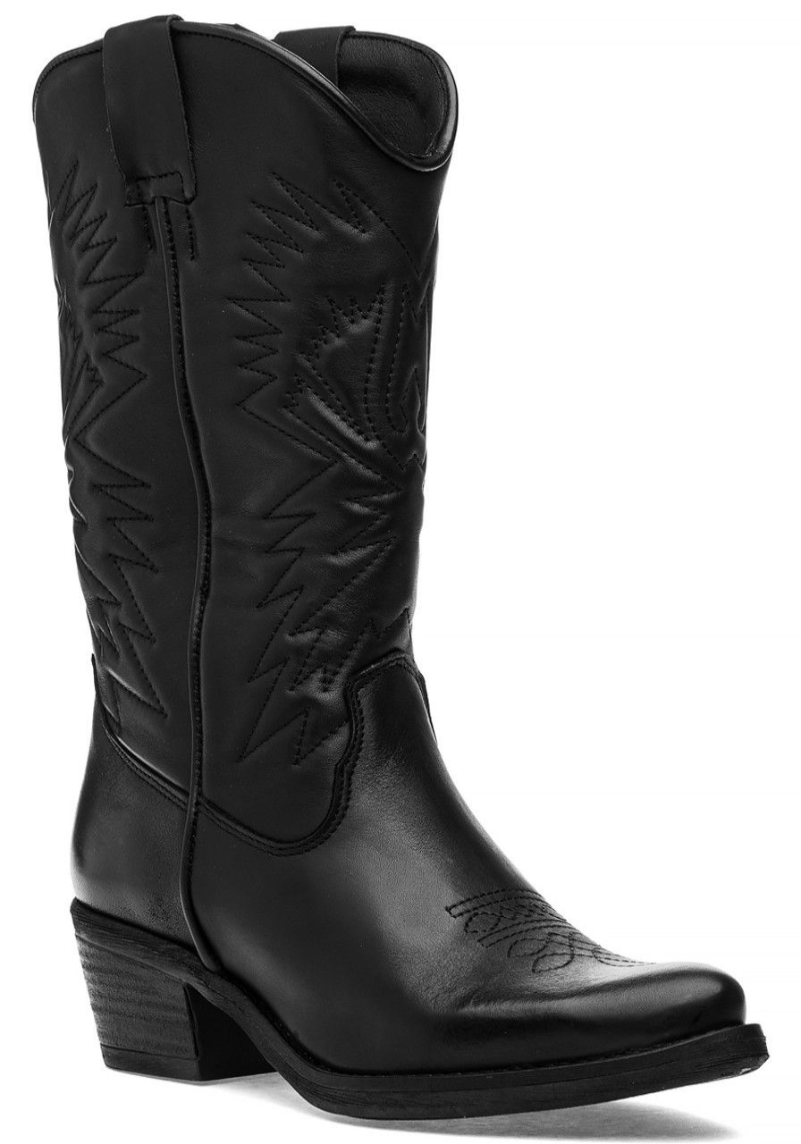 Women Steve Madden Boots | Hayward Boot Black Leather