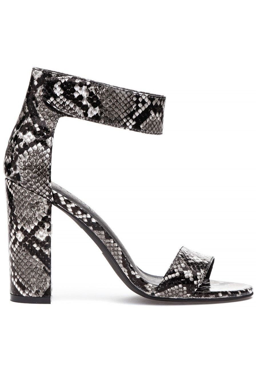 Women Jeffrey Campbell Sandals | Lindsay Sandal Black Grey Snake