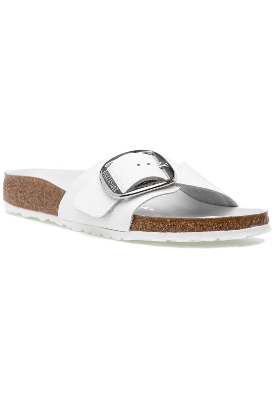 Women Birkenstock Sandals | Madrid Big Buckle Sandal White Leather