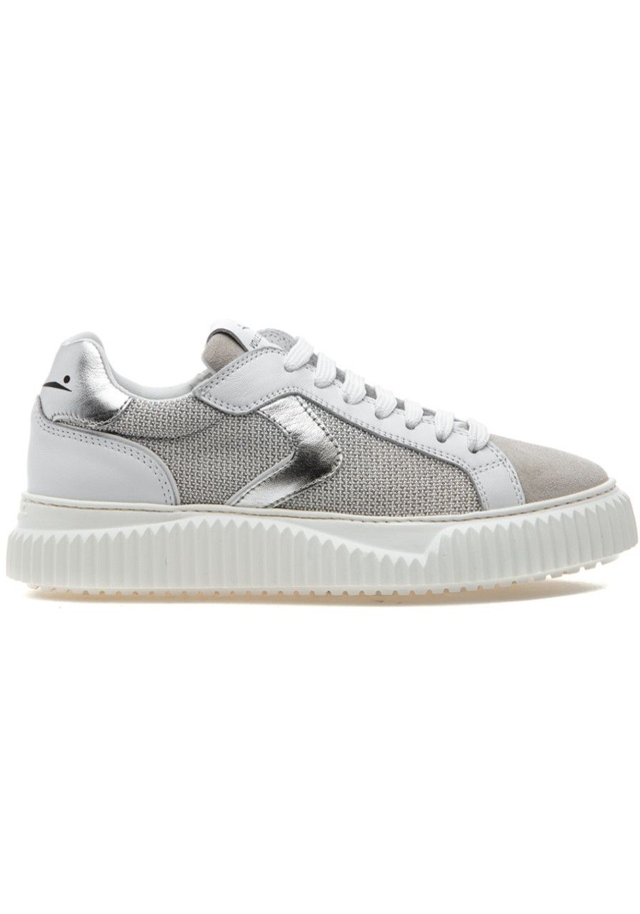 Women Voile Blanche Sneakers | Lipari Sneaker Gray/White/Silver