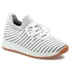 Women Urban Sport Sneakers | Opy Sneaker Black/White 2-Tone Knit
