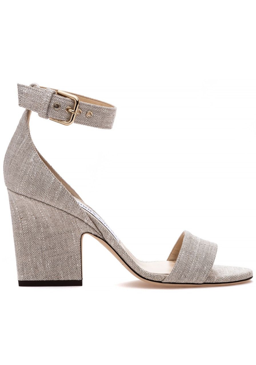 Women Jimmy Choo Sandals | Edina 85 Sandal Natural Linen