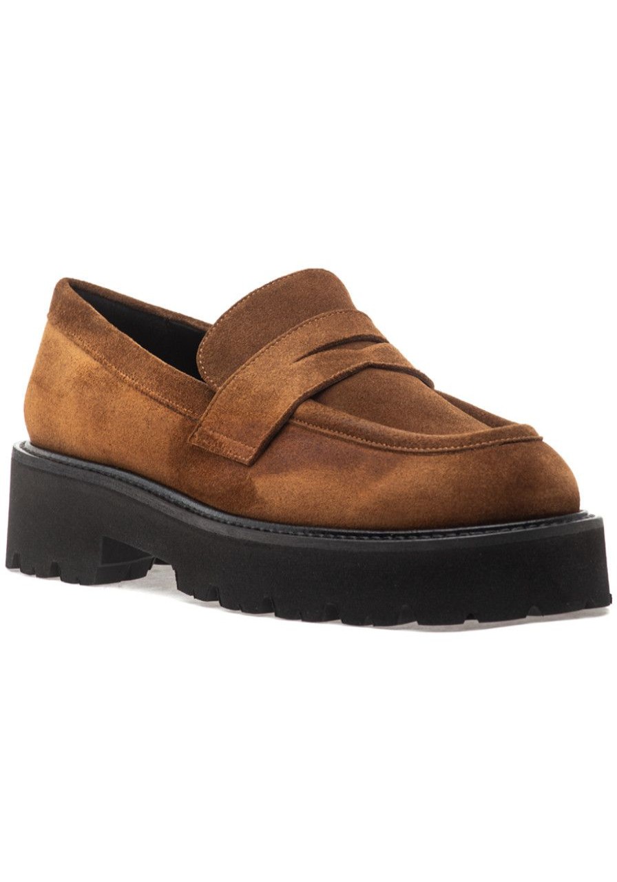 Women 275 Central Loafers & Oxfords | Paulina Loafer Sigaro Suede