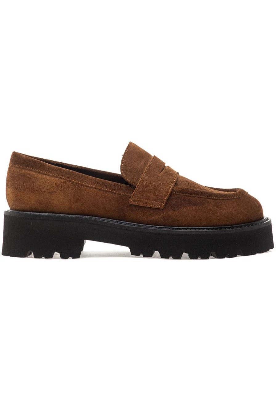 Women 275 Central Loafers & Oxfords | Paulina Loafer Sigaro Suede