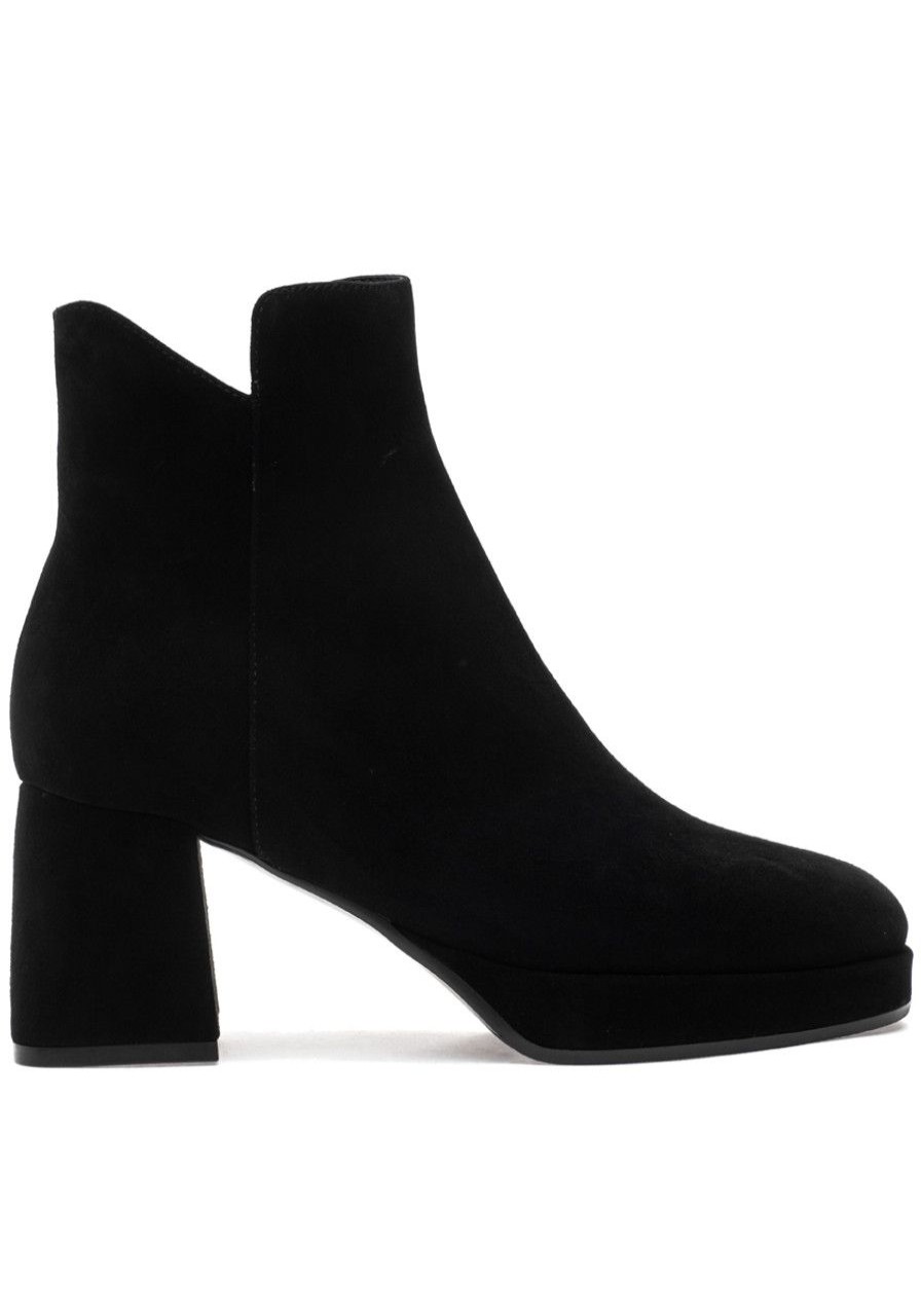 Women Jildor Boots | Valse Boot Black Suede